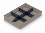 styro Schubladeneinsatz styrodoc Polystyrol taupe