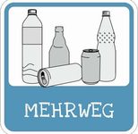 SafetyMarking® Hinweisschild "Flaschenentsorgung Mehrweg" 10 x 10 cm