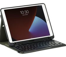 Targus Pro-Tek Education für iPad 7. - 9. Generation 10.2", Tastatur und Foliohülle in Schwarz (DE-Layout)