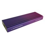 LC-Power LC-M2-C-MULTI-4 Speicherlaufwerksgehäuse SSD-Gehäuse Schwarz, Violett, M.2