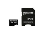 Transcend TS2GUSD Speicherkarte 2 GB mit Adapter