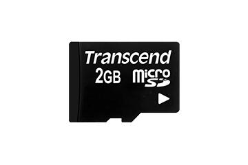 Transcend TS2GUSD Speicherkarte 2 GB mit Adapter