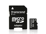 Transcend TS2GUSD Speicherkarte 2 GB mit Adapter