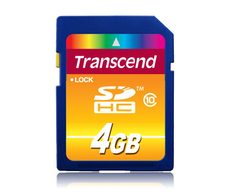 Transcend TS4GSDHC10 SDHC-Speicherkarte - 4 GB