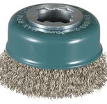 makita Drahtbürste für Winkelschleifer 75mm Edelstahl X-Lock D-73346