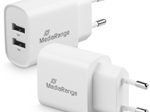 MediaRange 12W 2x USB-A Schnellladegerät, weiß