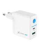 XLAYER 65W USB-A, USB-C Ladegerät, weiß