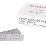makita Stiftnägel ohne Kopf 0.6x25mm F-31838, 10000 Stück