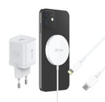 XLAYER MagFix Pro 15W Wireless Magnetic Starter Set, weiß