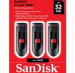 SanDisk Glide USB-Stick 32 GB, 3-Pack