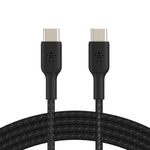 Belkin BoostCharge geflochtenes 1 m USB-C/USB-C Kabel, schwarz