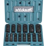 makita Schlagnuss-Set IMPACT BLACK 1/2", 14-teilig
