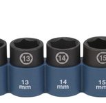 makita Schlagnuss-Set IMPACT BLACK 3/8", 9-teilig