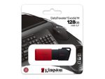 Kingston DataTraveler Exodia M USB-Stick 128 GB, Schwarz/Rot