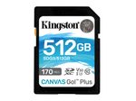 Kingston Technology 512GB SDXC Canvas Go Plus 170R C10 UHS-I U3 V30 Speicherkarte 512 GB