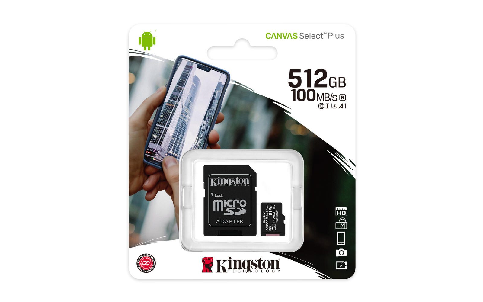 Kingston Canvas Select Plus - micSDXC 512 GB Kit