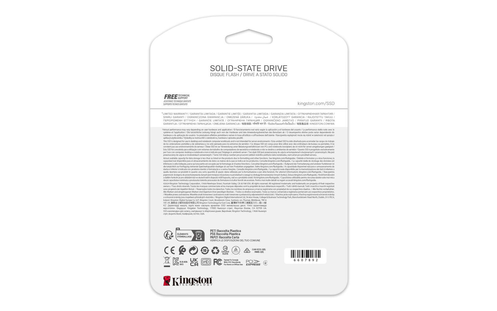 Kingston NV3 - M.2 2280 NVMe SSD - 4TB