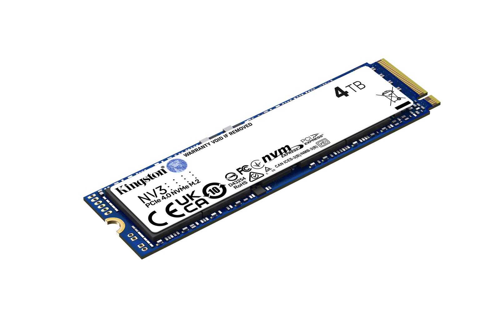 Kingston NV3 - M.2 2280 NVMe SSD - 4TB