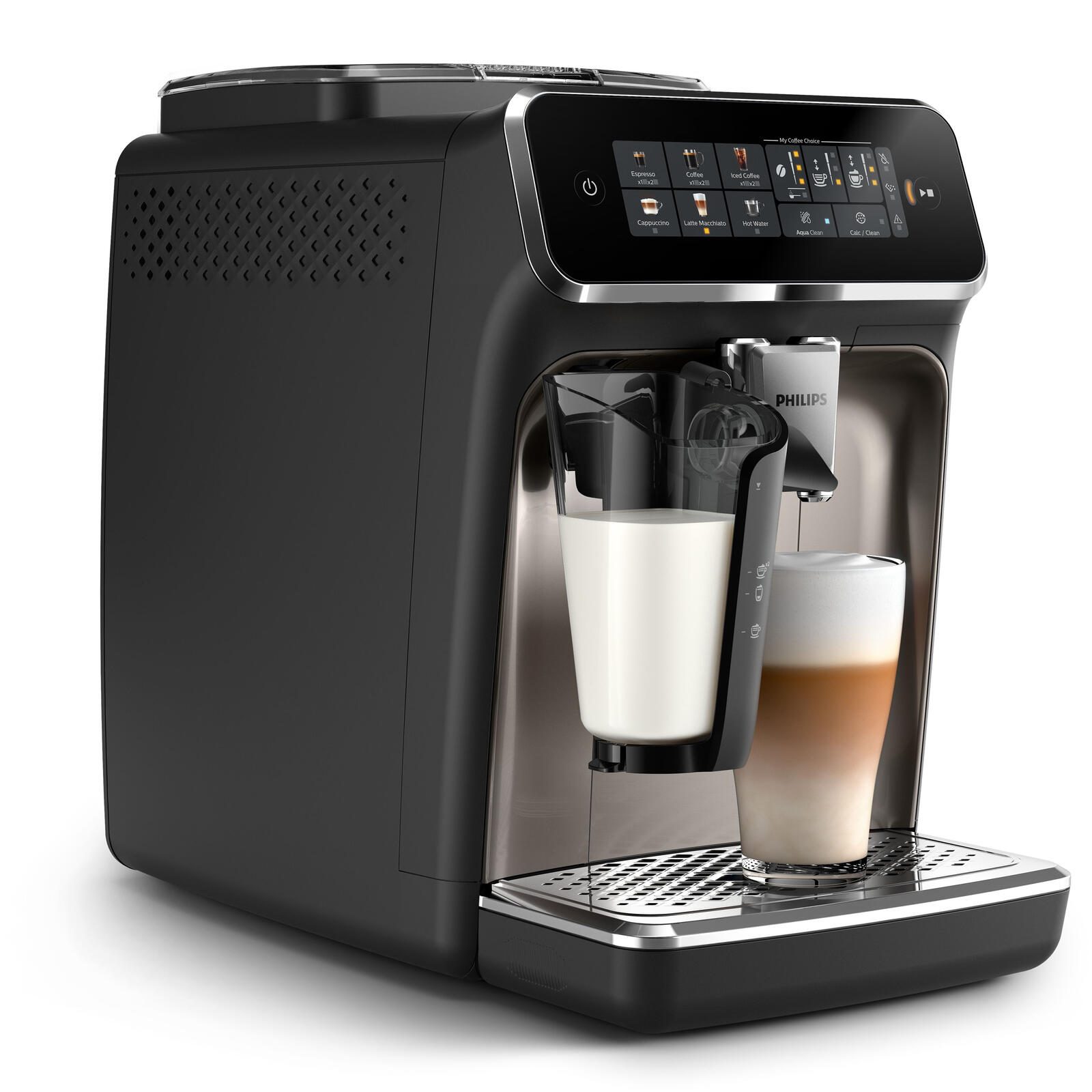 Philips Kaffeemaschine EP3347 90 Latte Go black chrom