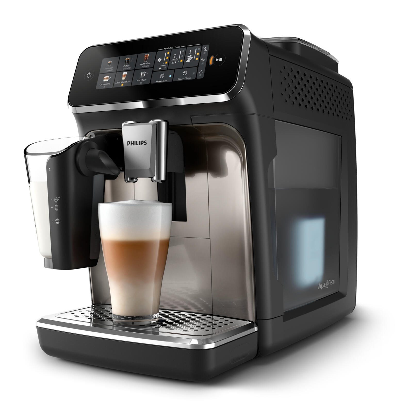 Philips Kaffeemaschine EP3347 90 Latte Go black chrom