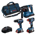 BOSCH Professional 18V Akku Bohrhammer Set