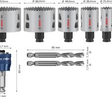 BOSCH Lochsägen-Set PRO Multi Material PC Plus 9-teilig