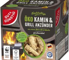 GUT&GÜNSTIG Kamin- & Grillanzünder 32 Stück