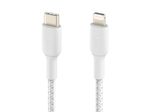 Belkin BoostCharge geflochtenes 1m USB-C/Lightning-Kabel, weiß