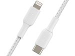 Belkin BoostCharge geflochtenes 1m USB-C/Lightning-Kabel, weiß