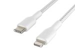 Belkin BoostCharge geflochtenes 1m USB-C/Lightning-Kabel, weiß