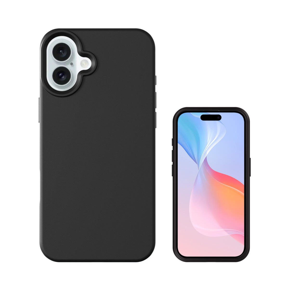 4smarts Silikon Case Cupertino für Apple iPhone 16 schwarz MagSafe-kompatibel