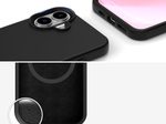 4smarts Silikon Case Cupertino für Apple iPhone 16 schwarz MagSafe-kompatibel