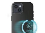 4Smarts Silikon Case für Apple iPhone 15 schwarz MagSafe-kompatibel