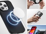 4Smarts Silikon Case für Apple iPhone 15 schwarz MagSafe-kompatibel