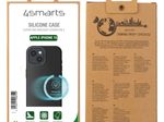 4Smarts Silikon Case für Apple iPhone 15 schwarz MagSafe-kompatibel