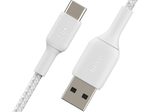 Belkin BoostCharge geflochtenes 2 m USB-C/USB-A Kabel, weiß