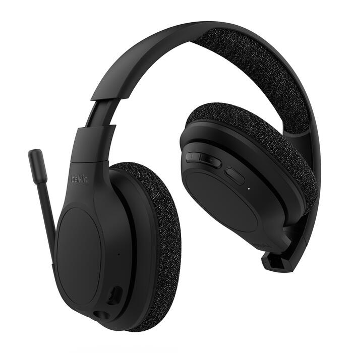 Belkin SoundForm Adapt kabelloser Over-Ear Kopfhörer, schwarz