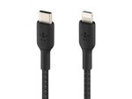 Belkin BoostCharge geflochtenes 1 m USB-C/Lighting Kabel, schwarz
