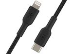 Belkin BoostCharge geflochtenes 1 m USB-C/Lighting Kabel, schwarz