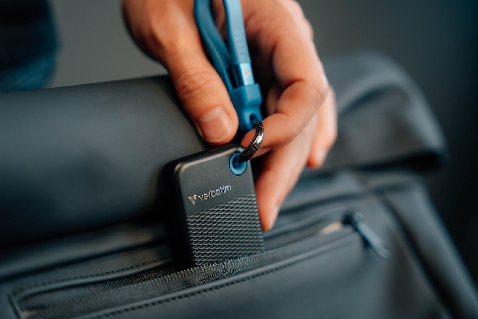 Verbatim Pocket SSD - 1 TB, Schwarz, Blau