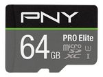 PNY PRO Elite microSDXC Speicherkarte 64 GB mit SD-Adapter