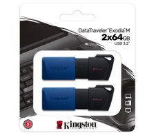 Kingston Technology DataTraveler Exodia M  - USB-Stick - 64 GB (Packung mit 2)