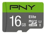 PNY Elite microSDHC UHS-I Speicherkarte 16 GB mit SD-Adapter