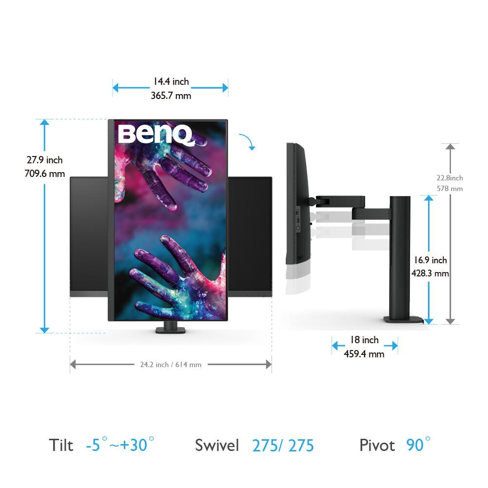 BenQ PD2705UA 4K Ultra HD Display 68,6 cm (27")