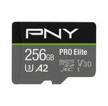 PNY PRO Elite microSDXC UHS-I Speicherkarte 256 GB mit SD-Adapter