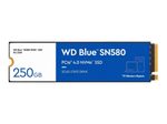 WD Blue SN580 SSD - 250 GB - intern - M.2 2280 - PCIe 4.0 x4 (NVMe)