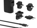 Belkin BoostCharge 25 W Hybrid-Ladegerät mit Powerbank 5K und Reisestecker-Set