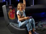 X Rocker Marvel™ Iron Man Floor Rocker Gaming-Bodensessel für Kinder & Jugendliche - schwarz