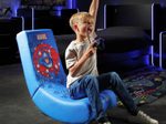 X Rocker Marvel™ Captain America Floor Rocker Gaming-Bodensessel für Kinder & Jugendliche - blau