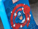 X Rocker Marvel™ Captain America Floor Rocker Gaming-Bodensessel für Kinder & Jugendliche - blau